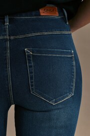ONLY Blue High Waisted Stretch Skinny Royal Jeans - Image 6 of 7