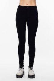 PIECES Black High Waist Jeggings - Image 1 of 6