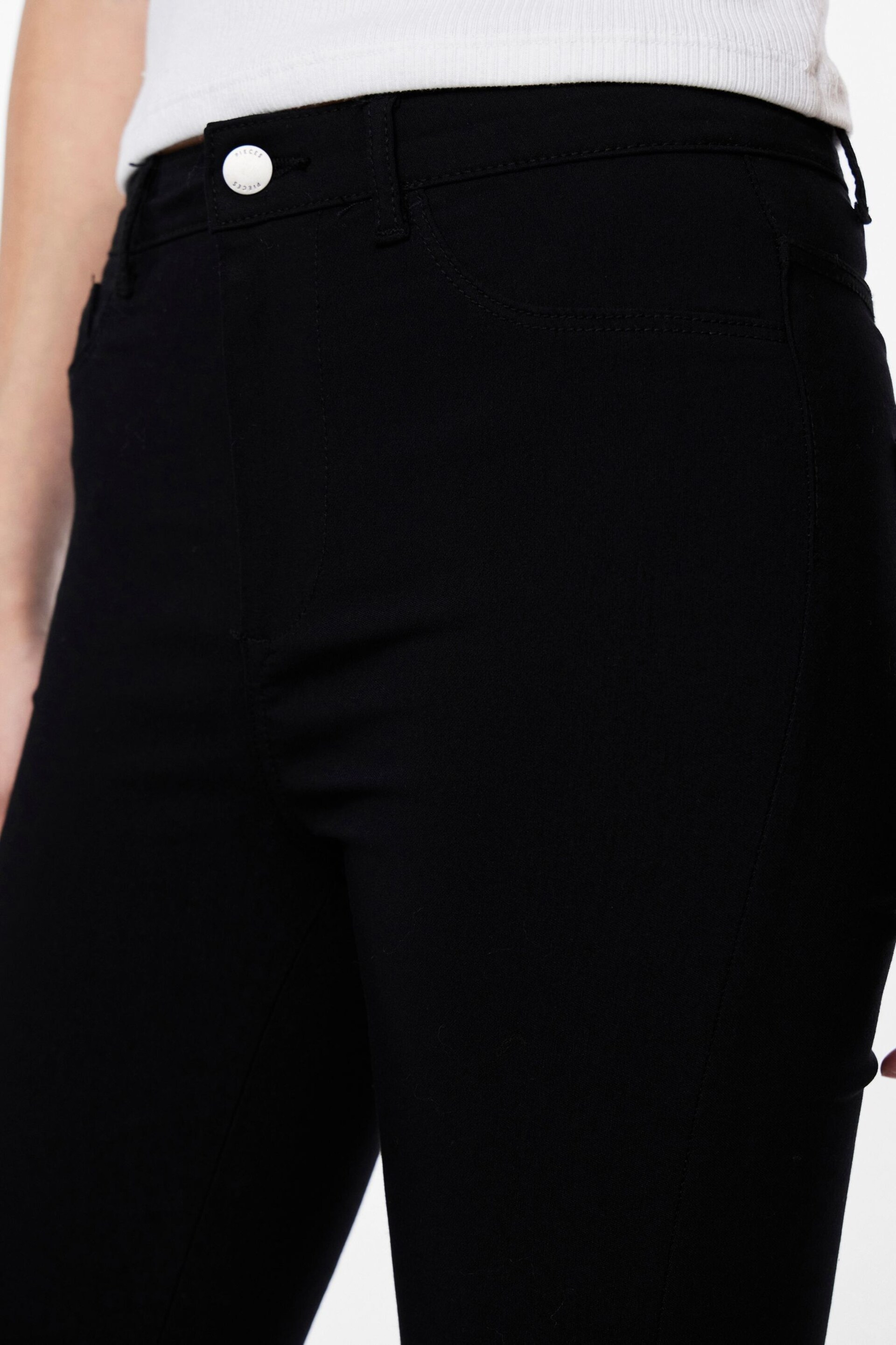 PIECES Black High Waist Jeggings - Image 5 of 6