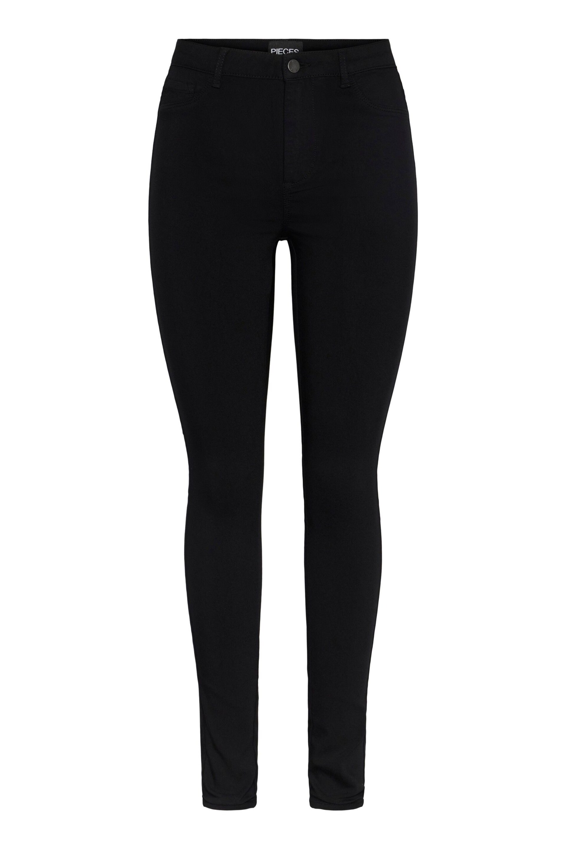 PIECES Black High Waist Jeggings - Image 6 of 6