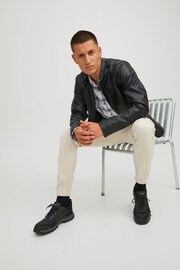 JACK & JONES Black Biker Jacket - Image 4 of 7