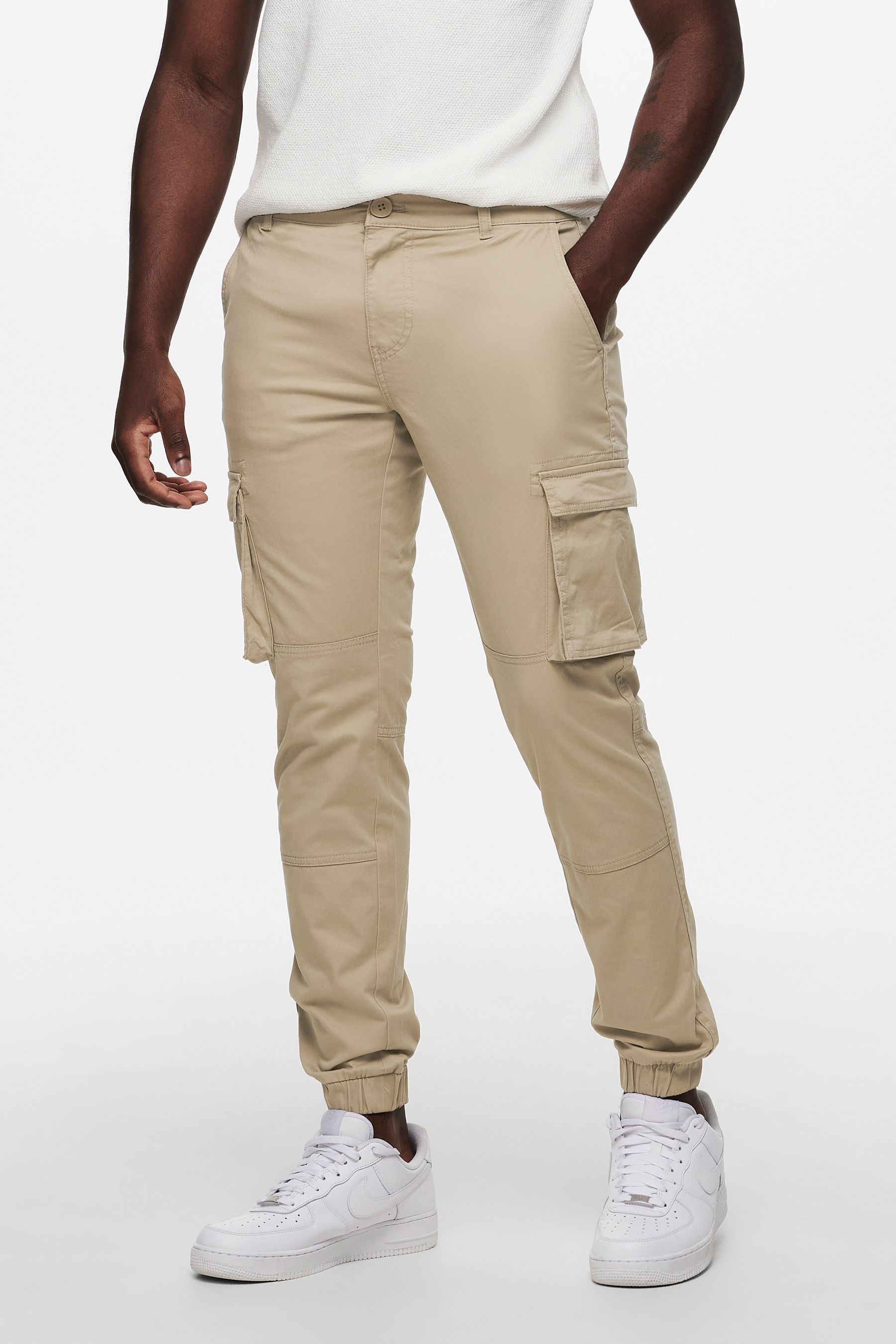Trousers with cuffed ankles cheap