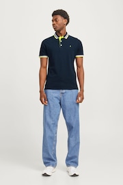 JACK & JONES Blue Polo Shirt - Image 3 of 7