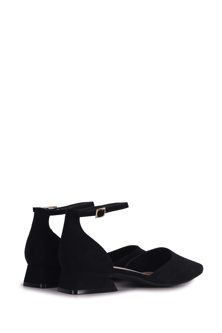 Linzi Black Dolly Wide Fit Low Block Court Heels - Image 4 of 4