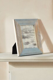 Blue Distressed Coatal Wood Photo Frame - Image 1 of 5