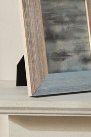 Blue Distressed Coatal Wood Photo Frame - Image 2 of 5