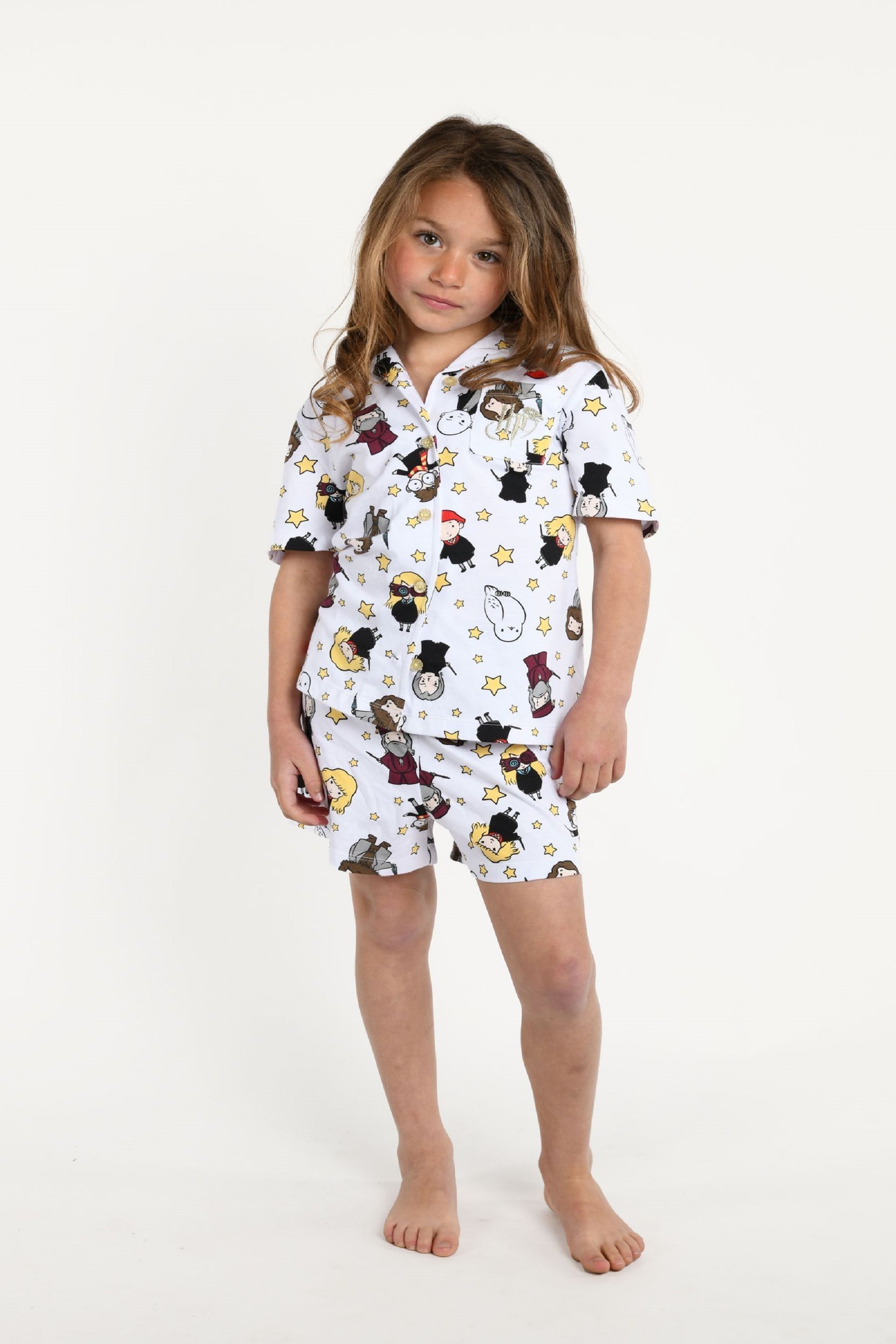 Buy Brand Threads Blue Harry Potter Girls Short Pyjama Set from Next Qatar