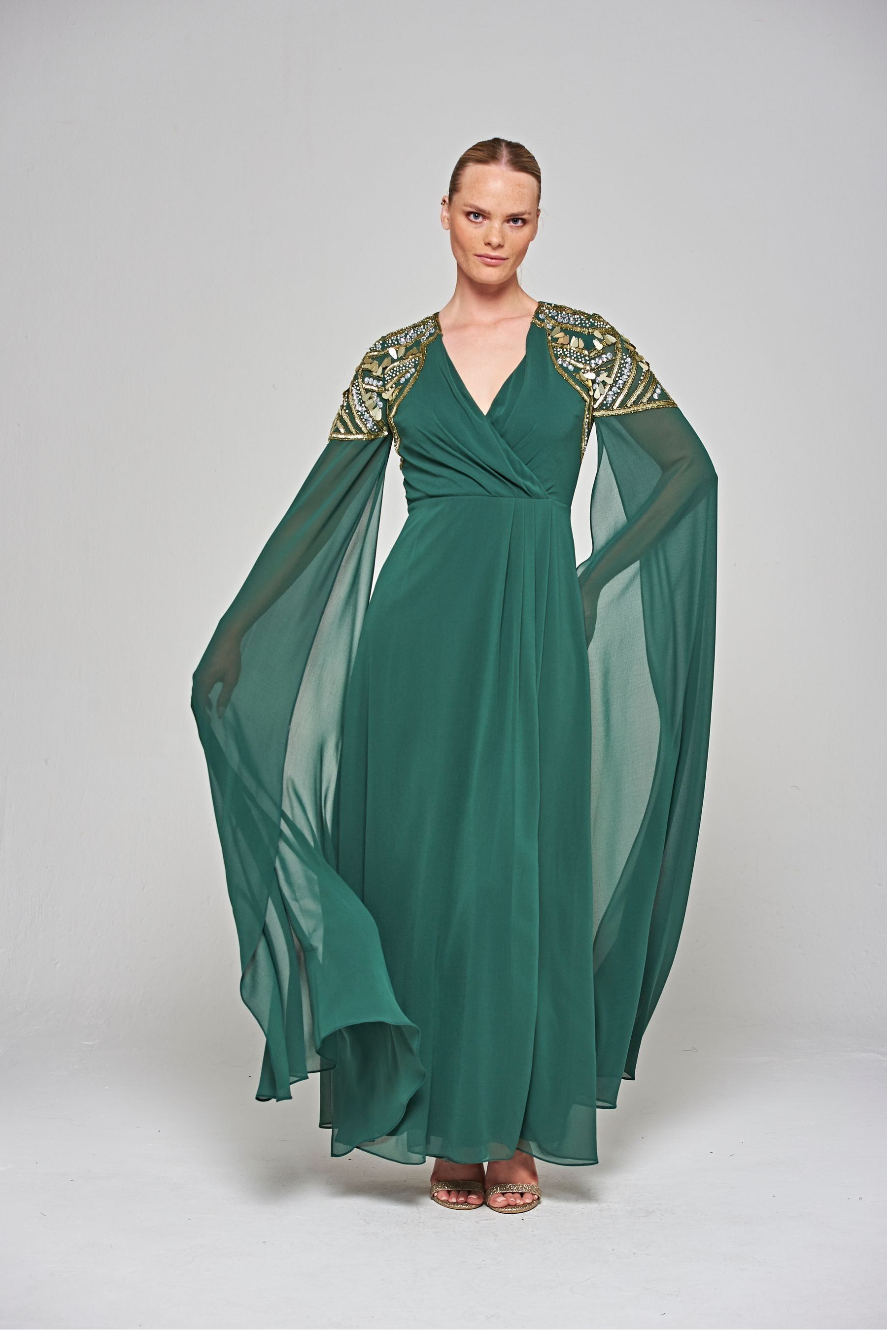 Amelia rose embellished maxi dress top