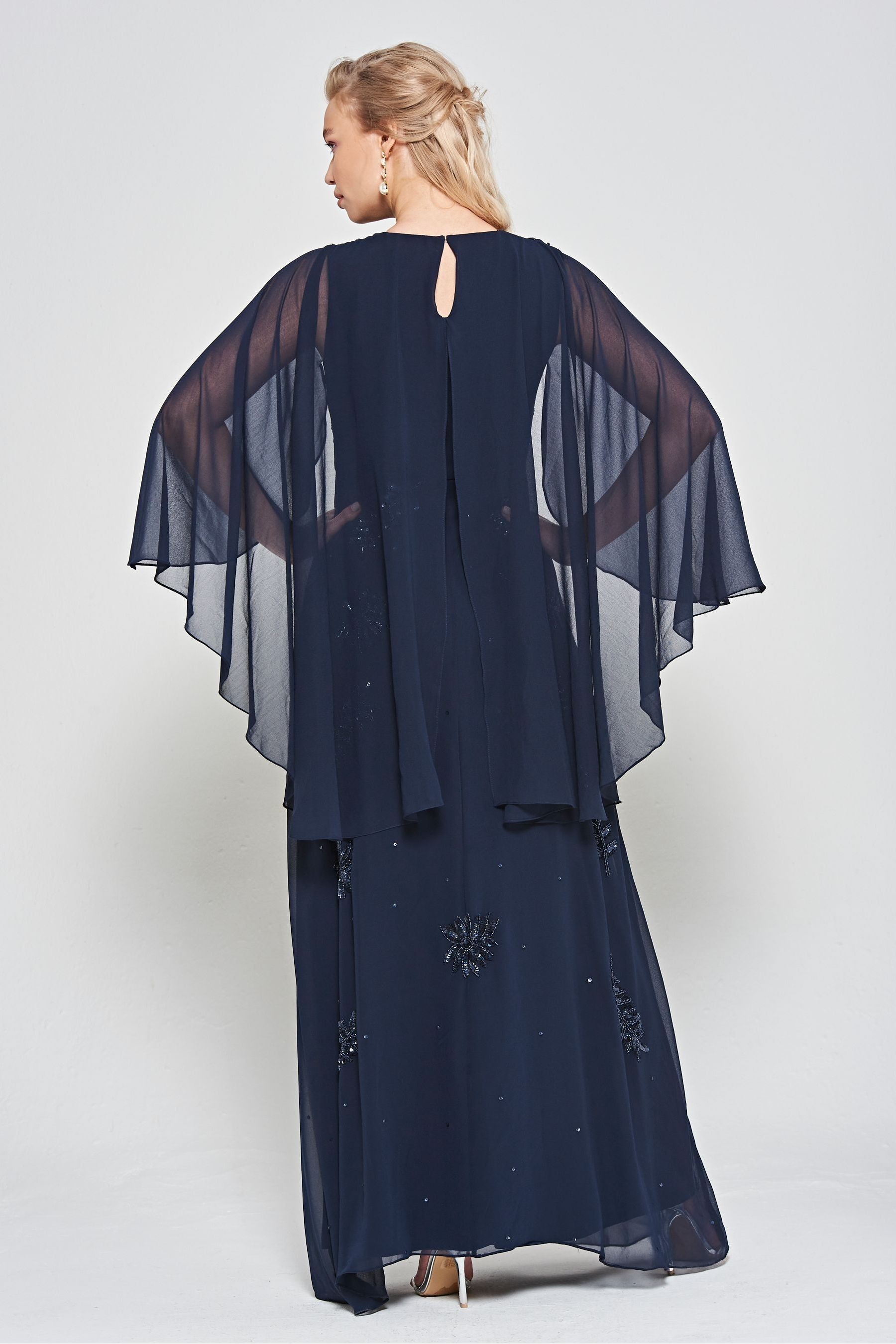 Buy Frock and Frill Blue Embellished Maxi Dress from Next Germany