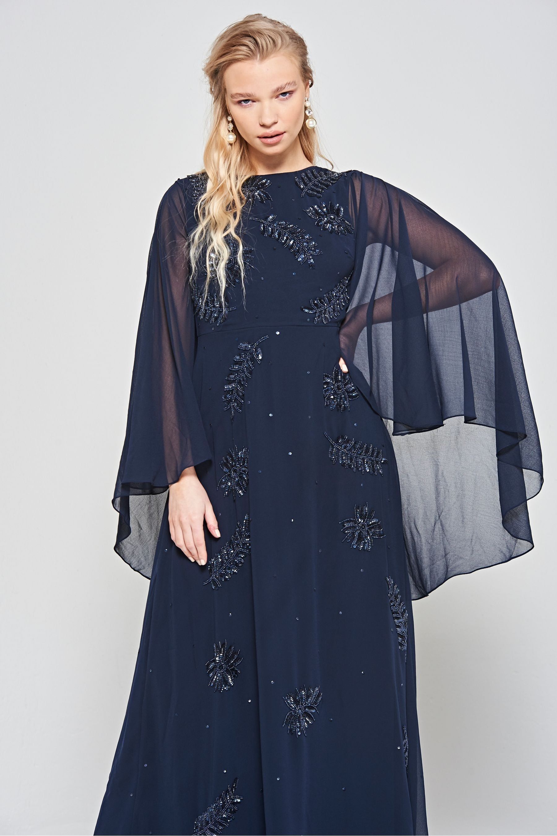 Frock and frill blue dress online