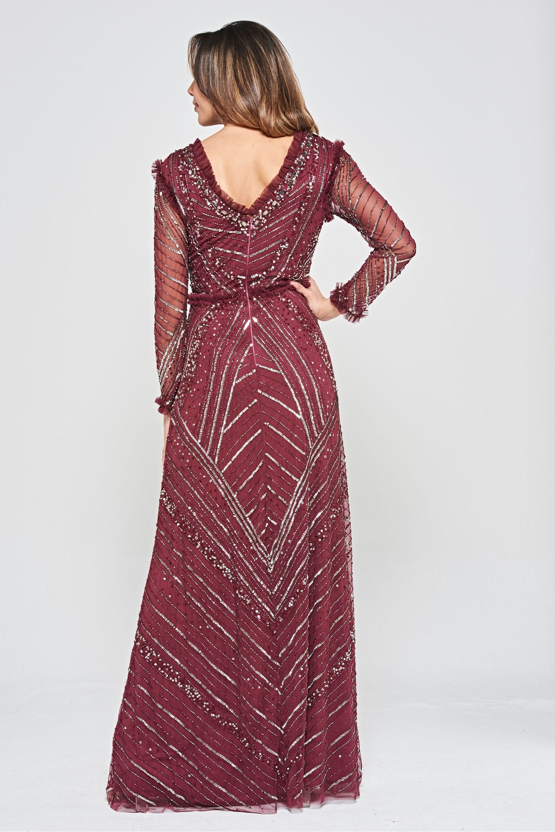 Buy Amelia Rose Red Embellished Maxi Dress from Next Luxembourg