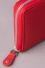 Lakeland Leather Red Large Leather Zip Purse - Image 4 of 5