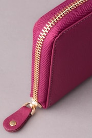 Lakeland Leather Cranberry Large Leather Zip Purse - Image 5 of 5