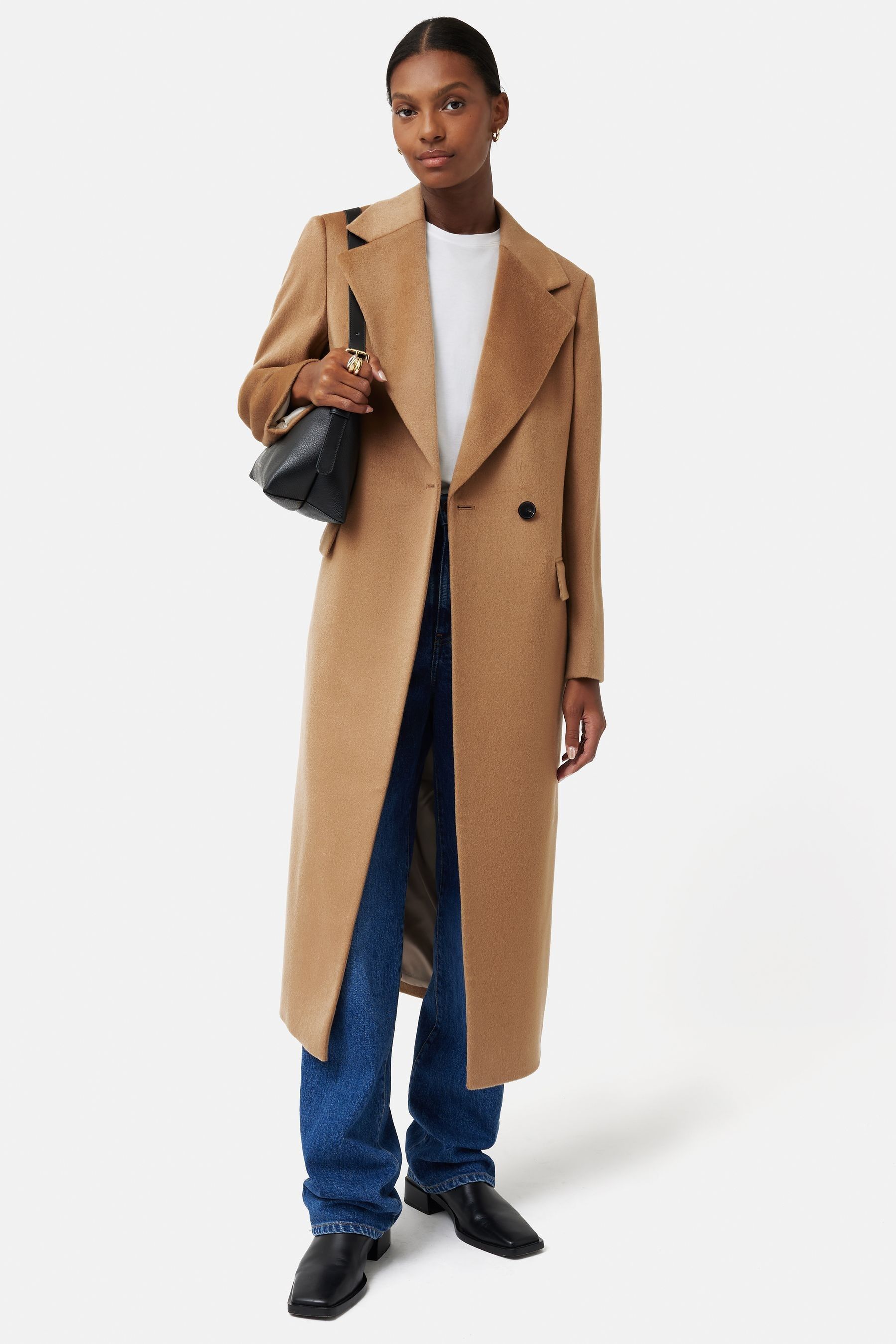 Wool city coat top