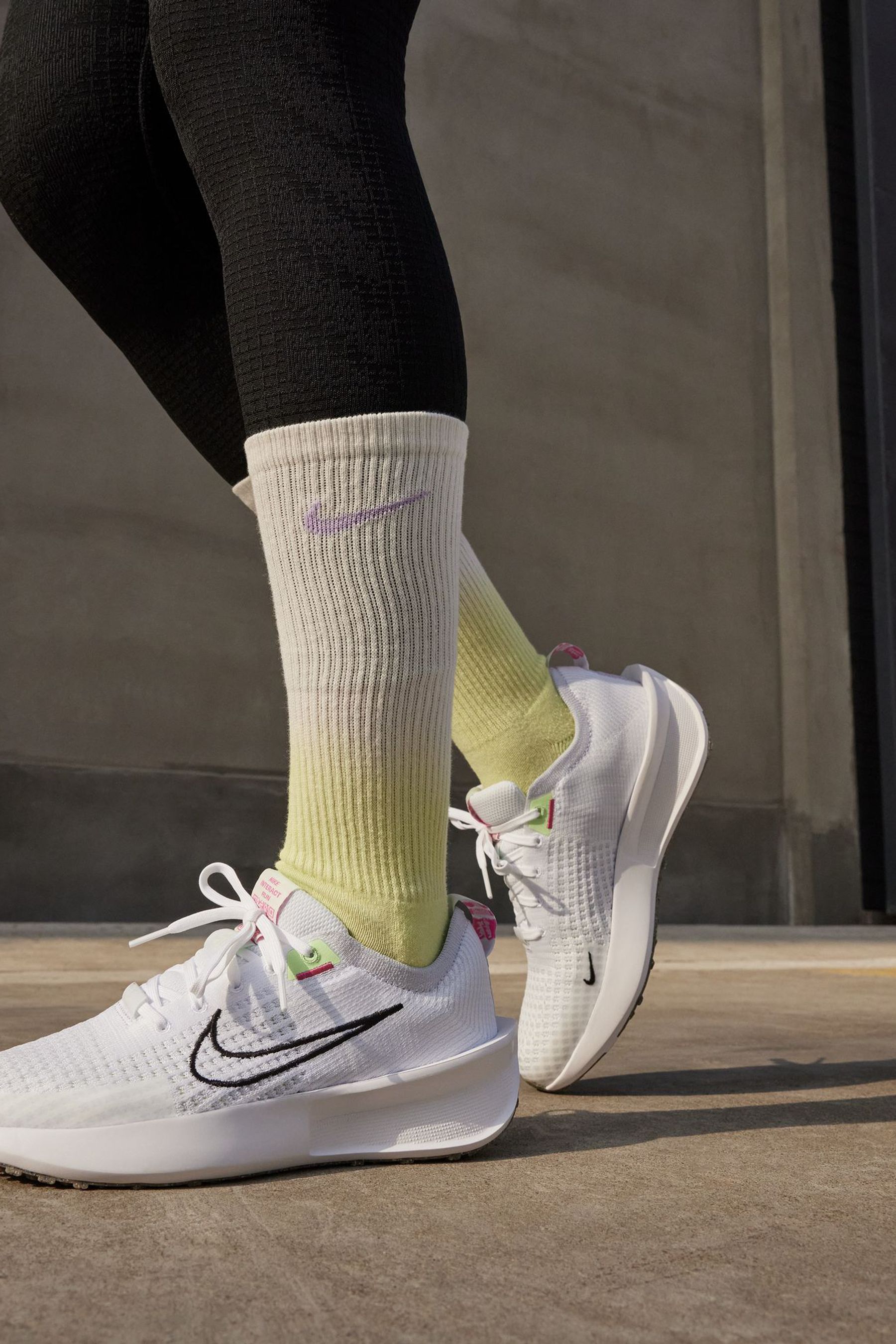 Buy Nike White Black Interact Run Running Trainers from the Next UK online shop