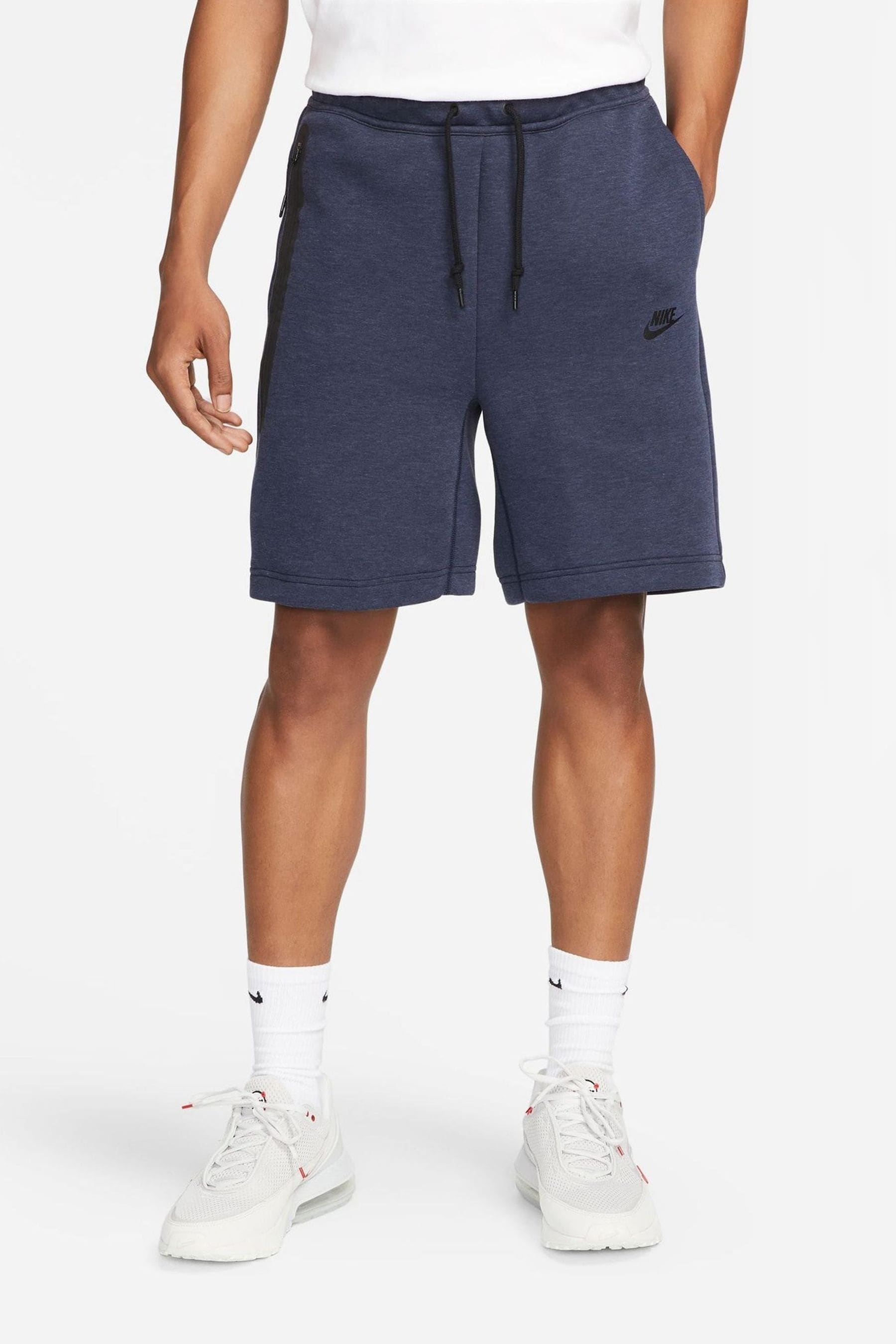 Buy Nike Navy Tech Fleece Shorts from the Next UK online shop