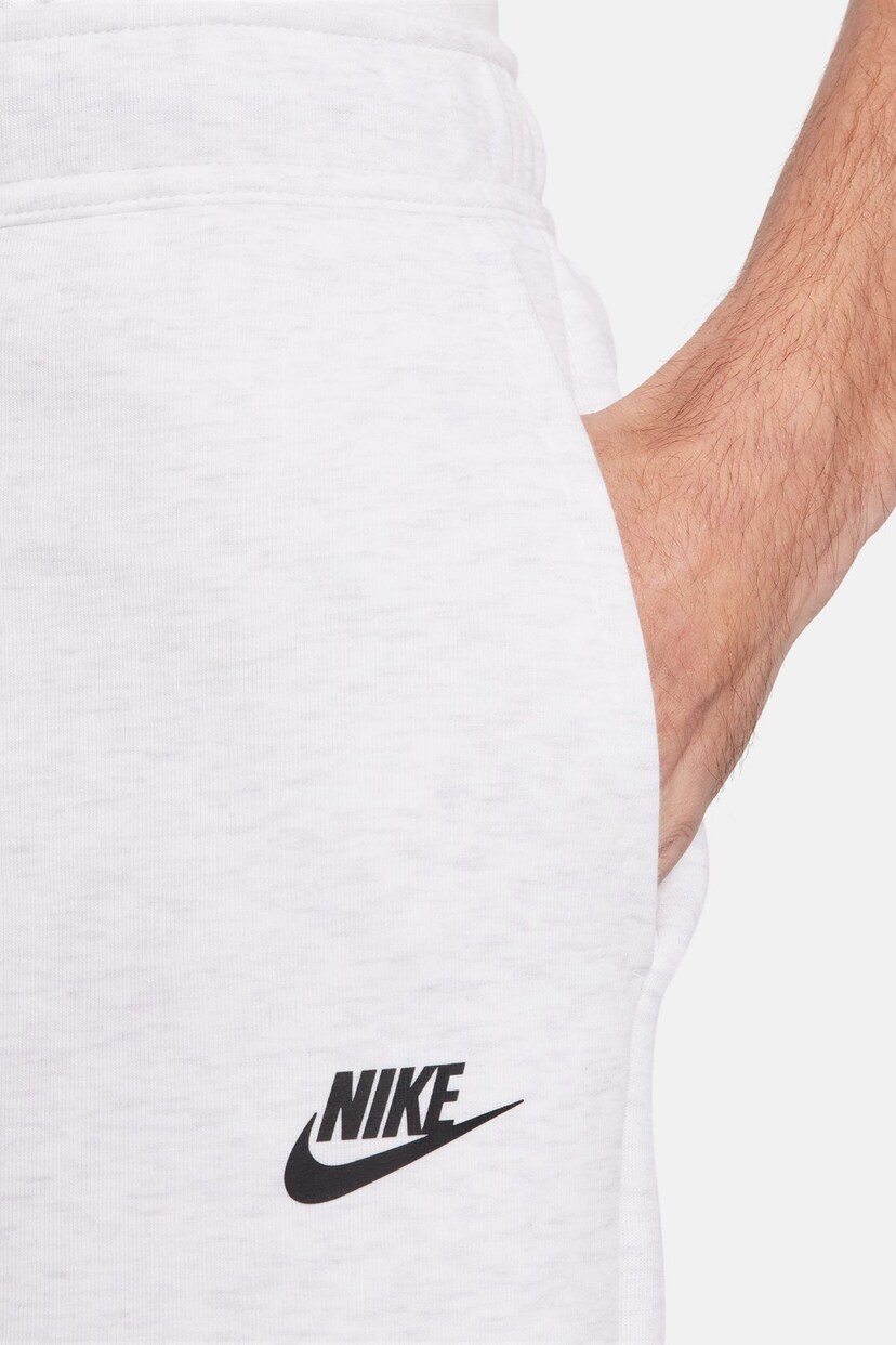 Nike Birch Heather White Tech Fleece Shorts - Image 12 of 18