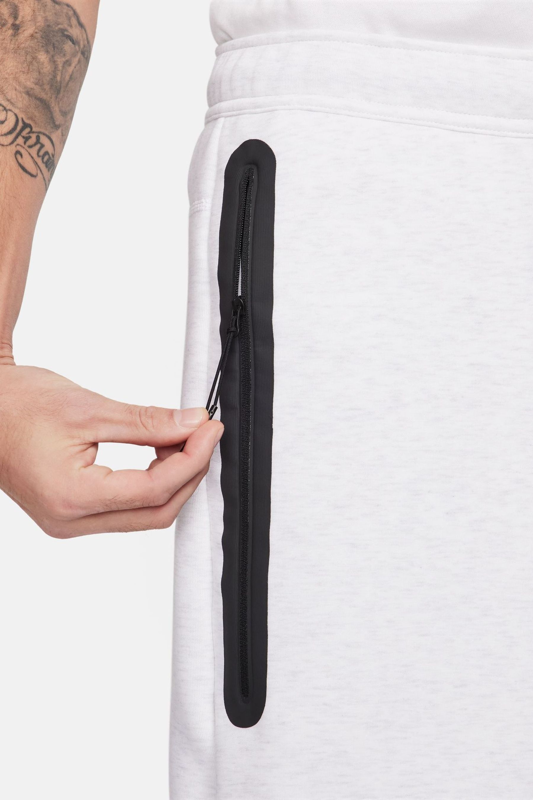 Buy Nike Birch Heather White Tech Fleece Shorts from Next Ireland