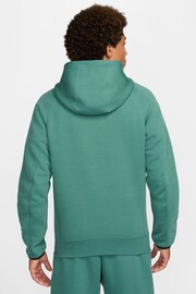 Nike Green/Black Tech Fleece Pullover Hoodie - Image 2 of 11