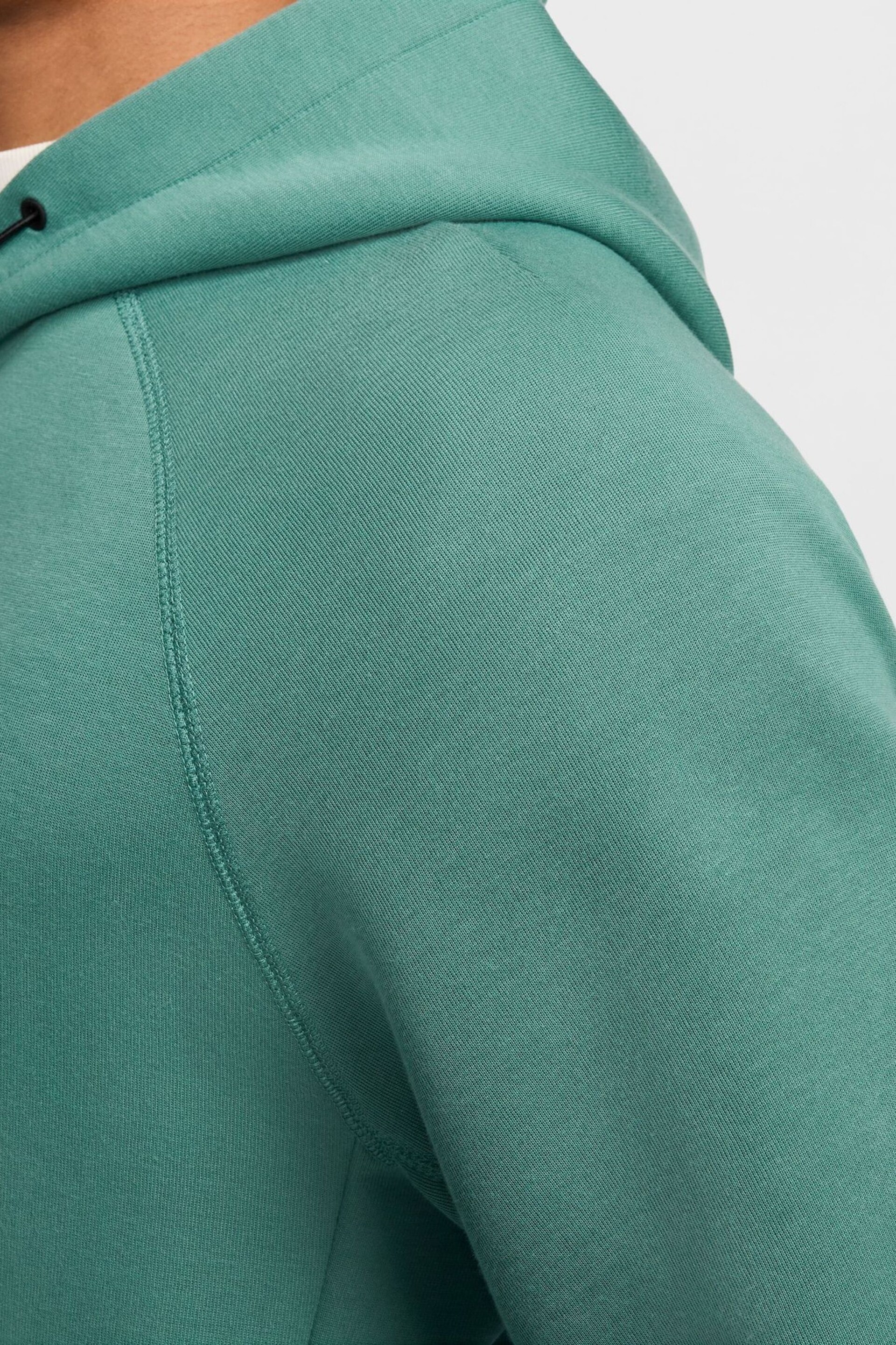 Nike Green/Black Tech Fleece Pullover Hoodie - Image 5 of 11