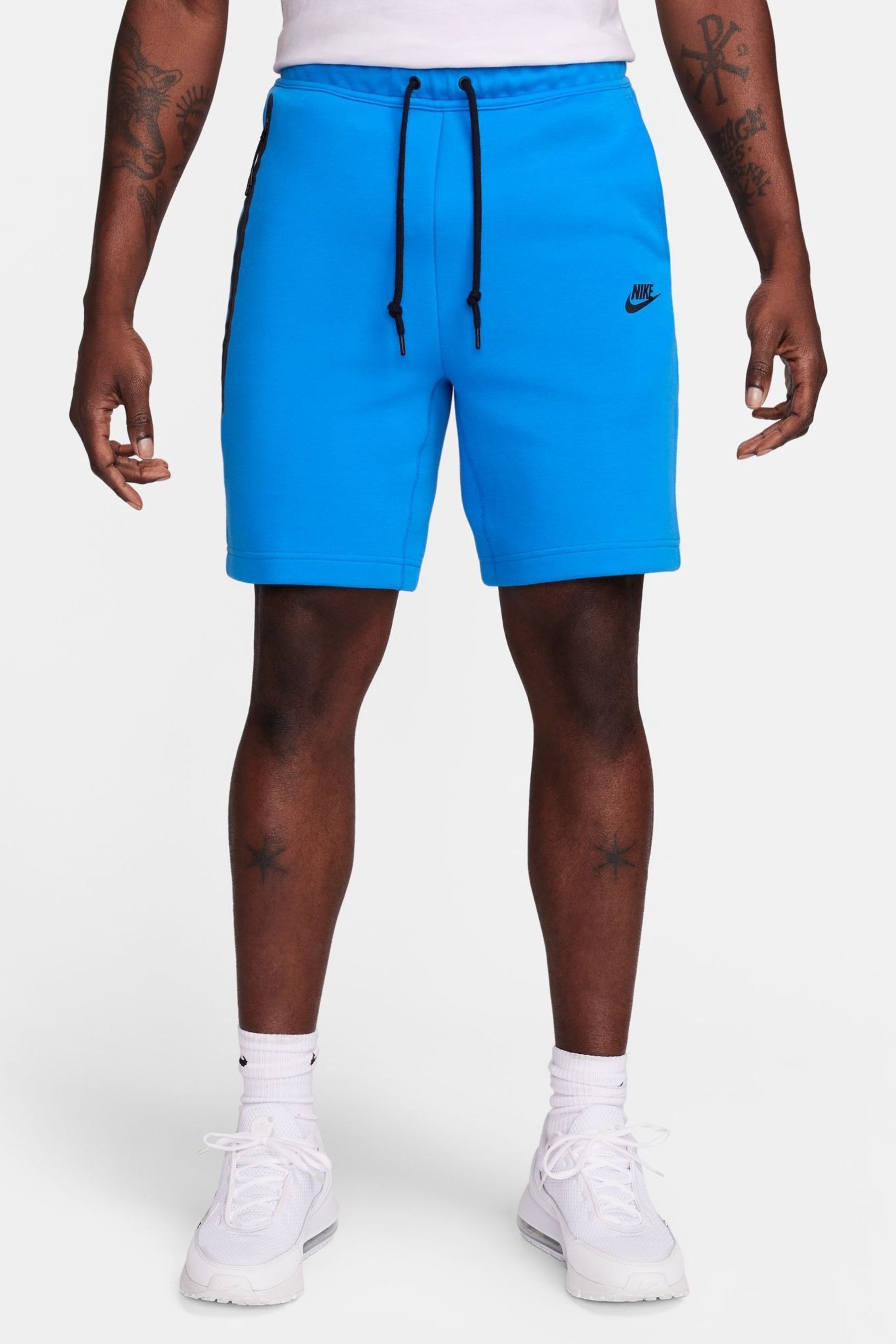 Buy Nike Blue Tech Fleece Shorts from Next Luxembourg