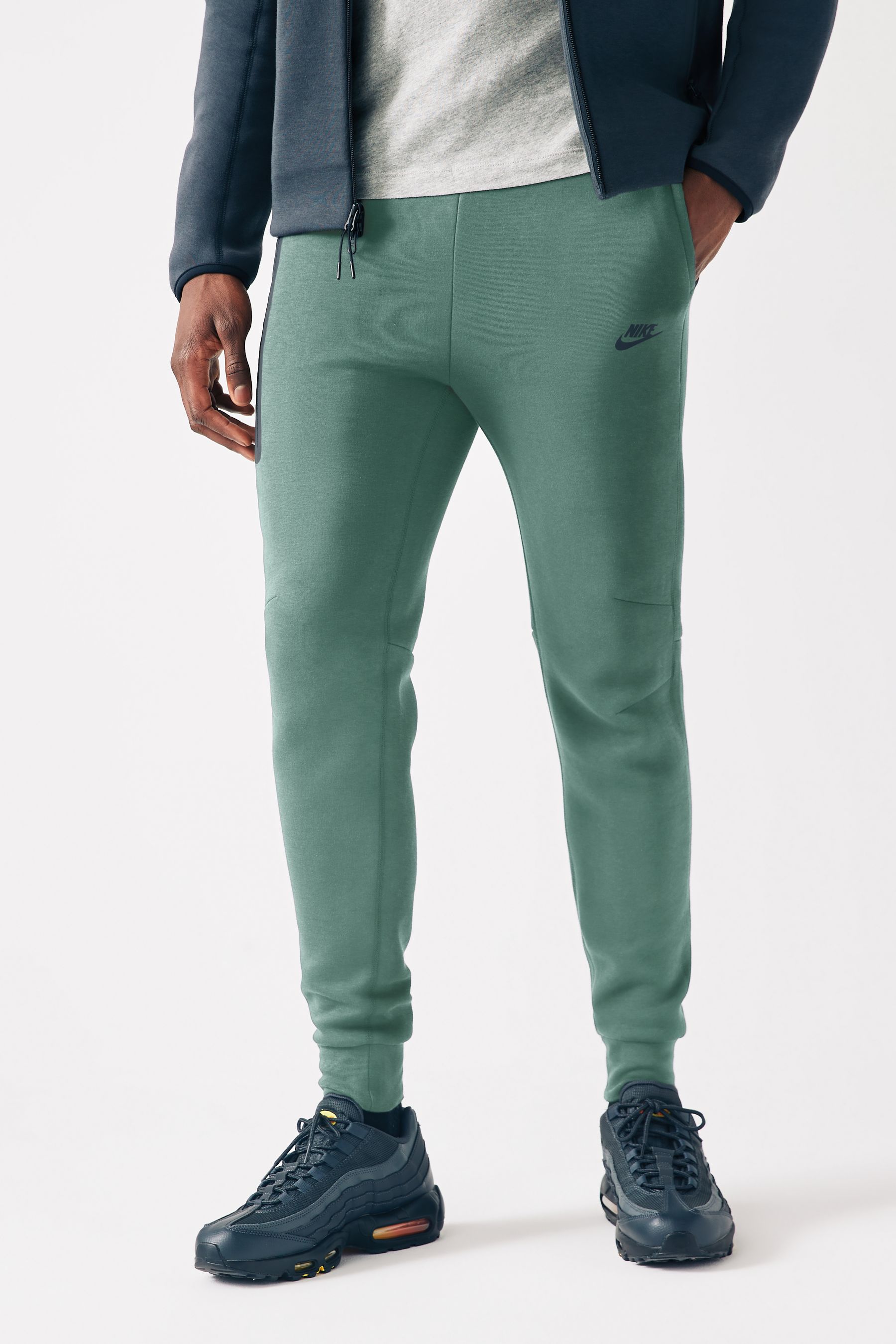 Buy Nike Green Black Tech Fleece Joggers from Next Luxembourg