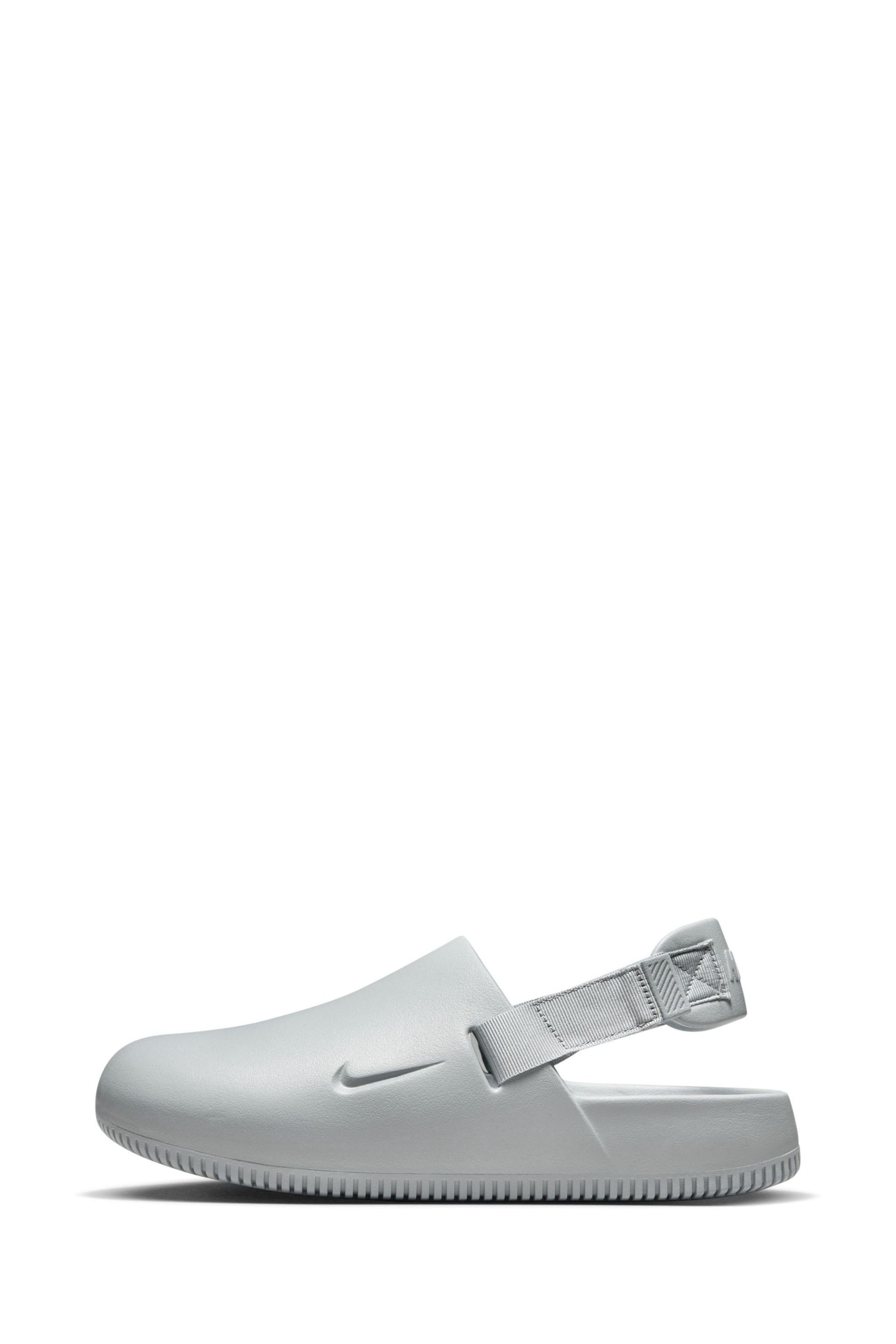 Nike Grey Calm Mules Sliders - Image 3 of 12