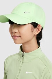 Nike Green Kids' Dri-FIT Club Unstructured Metal Swoosh Cap - Image 3 of 9
