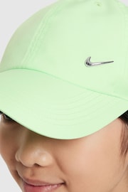 Nike Green Kids' Dri-FIT Club Unstructured Metal Swoosh Cap - Image 4 of 9