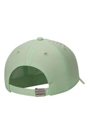 Nike Green Kids' Dri-FIT Club Unstructured Metal Swoosh Cap - Image 6 of 9