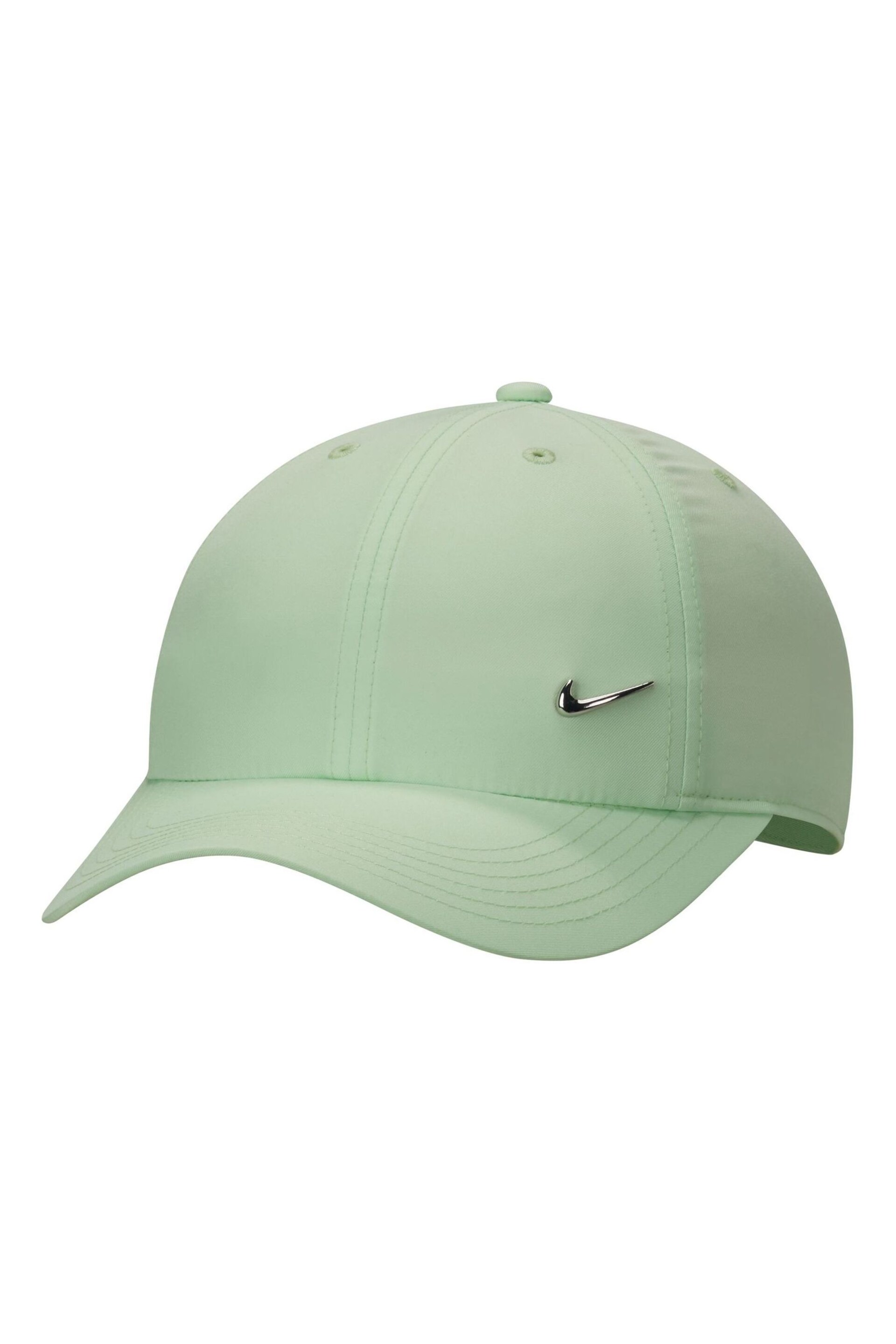 Nike Green Kids' Dri-FIT Club Unstructured Metal Swoosh Cap - Image 7 of 9