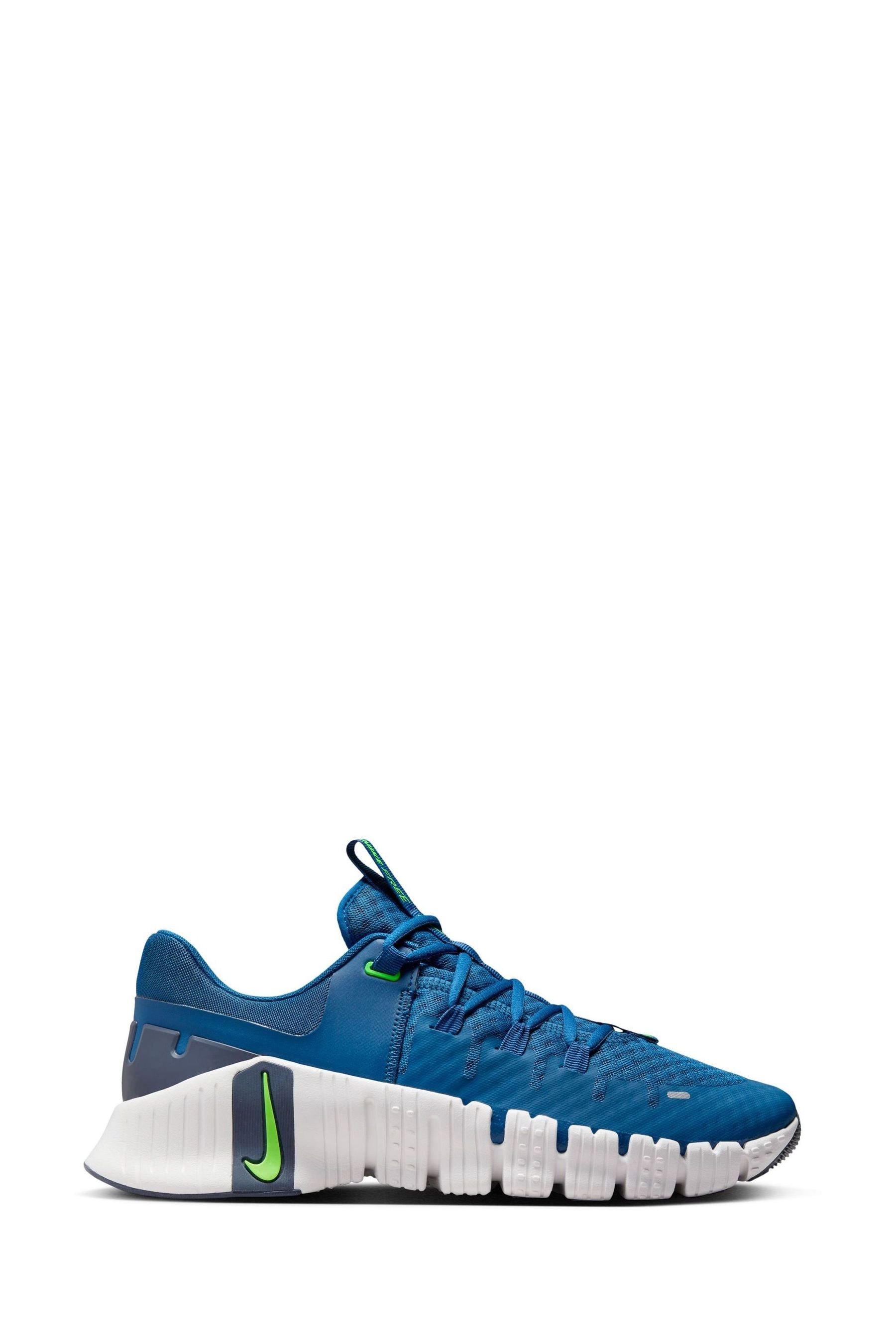 Buy Nike Blue White Free Metcon 5 Training Trainers from Next Luxembourg
