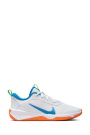 Nike White/Blue Infant Omni Trainers - Image 1 of 11