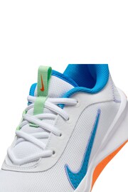 Nike White/Blue Infant Omni Trainers - Image 10 of 11