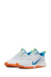 Nike White/Blue Infant Omni Trainers - Image 5 of 11