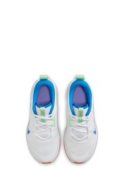 Nike White/Blue Infant Omni Trainers - Image 7 of 11