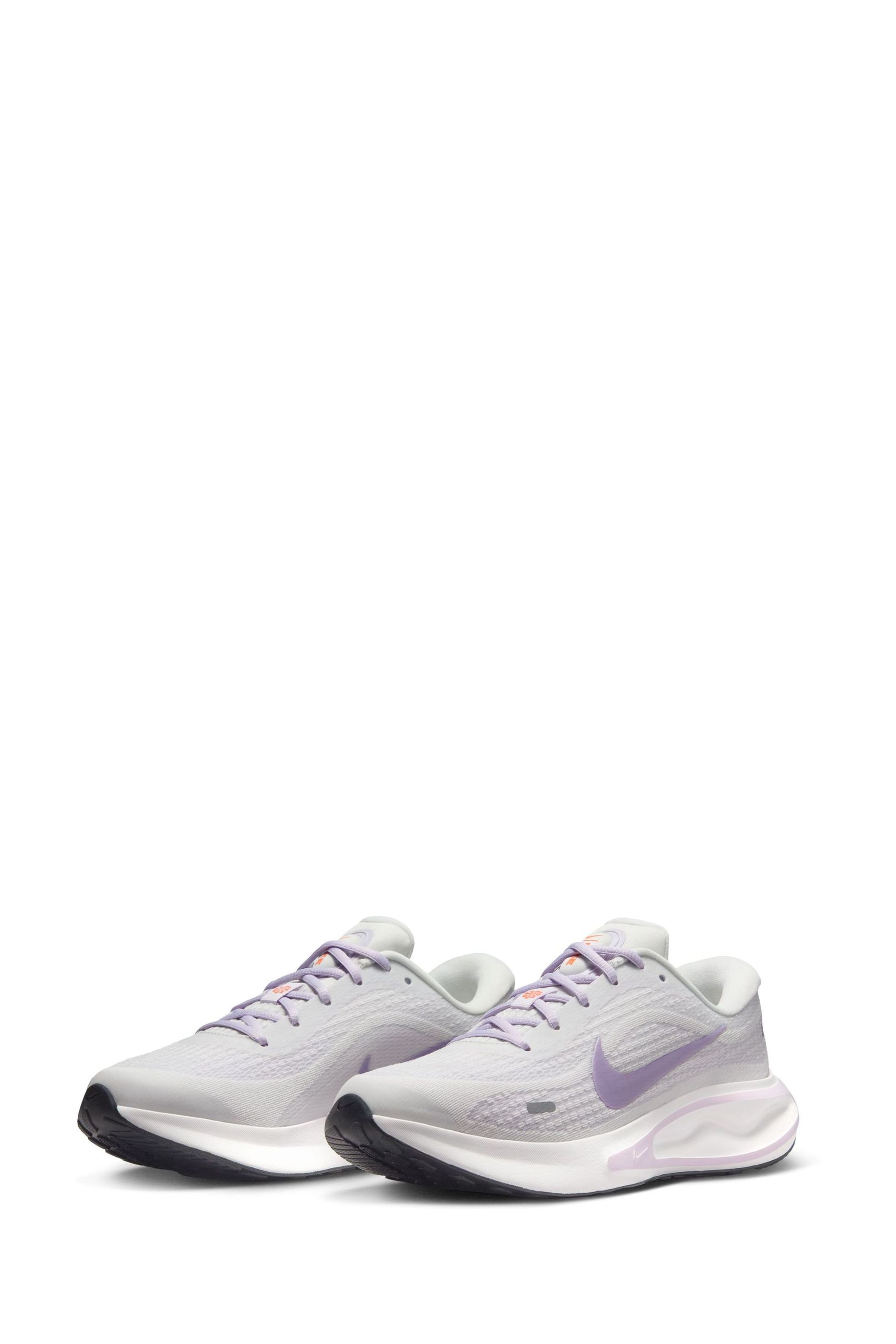 Buy Nike White Purple Journey Run Road Running Trainers from Next Luxembourg