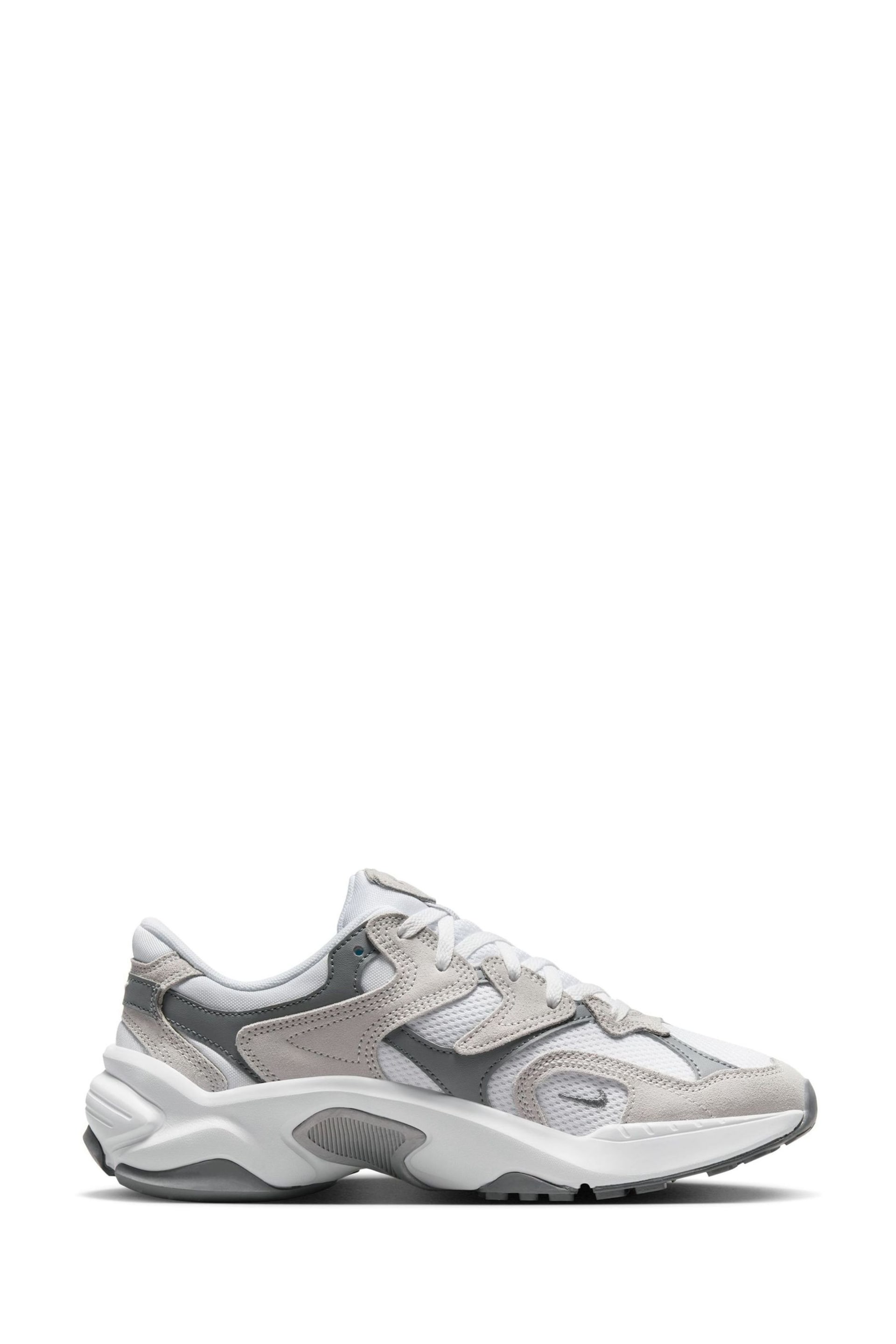 Nike Grey/White AL8 Running Trainers - Image 5 of 13