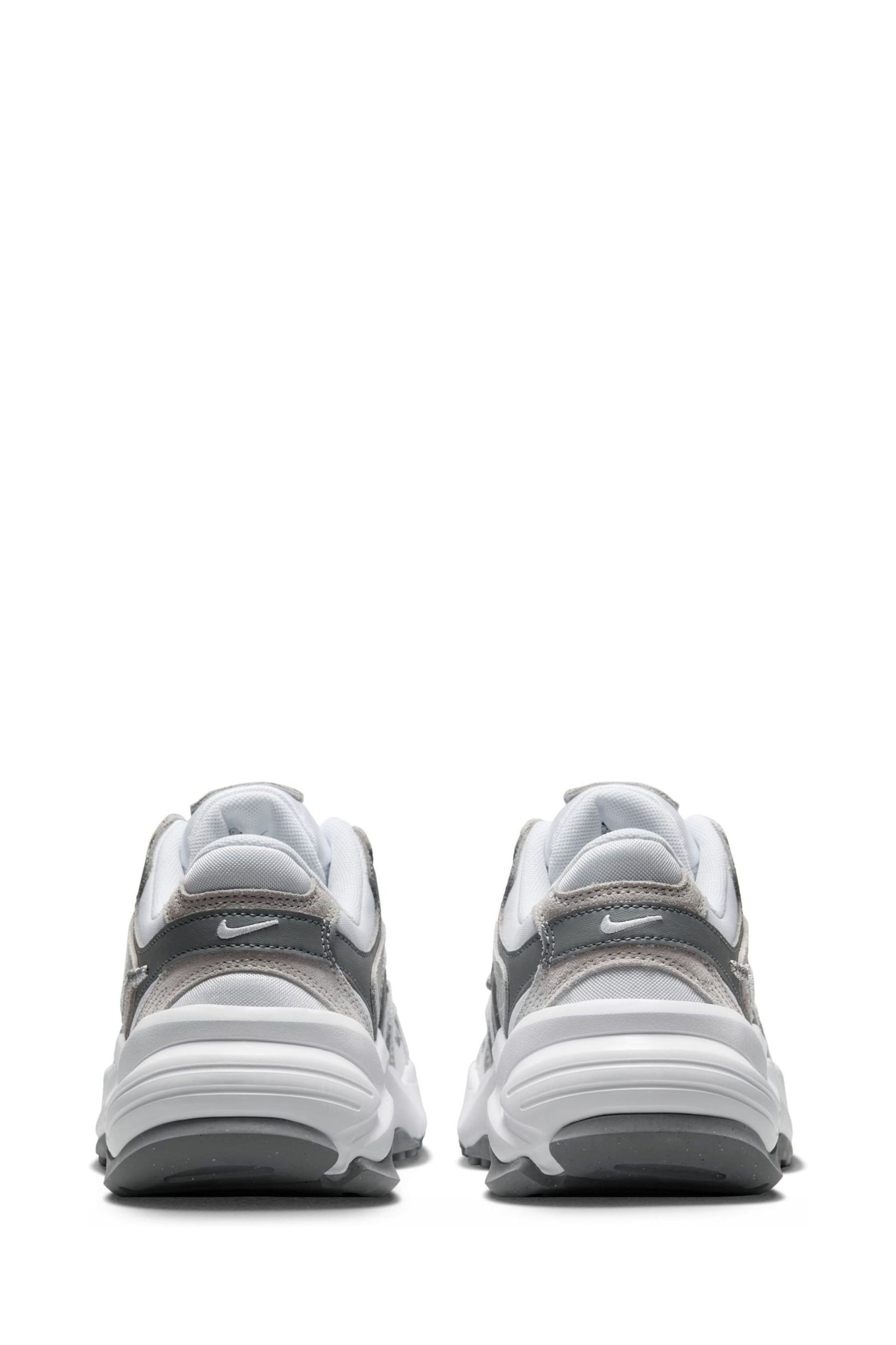 Nike Grey/White AL8 Running Trainers - Image 8 of 13