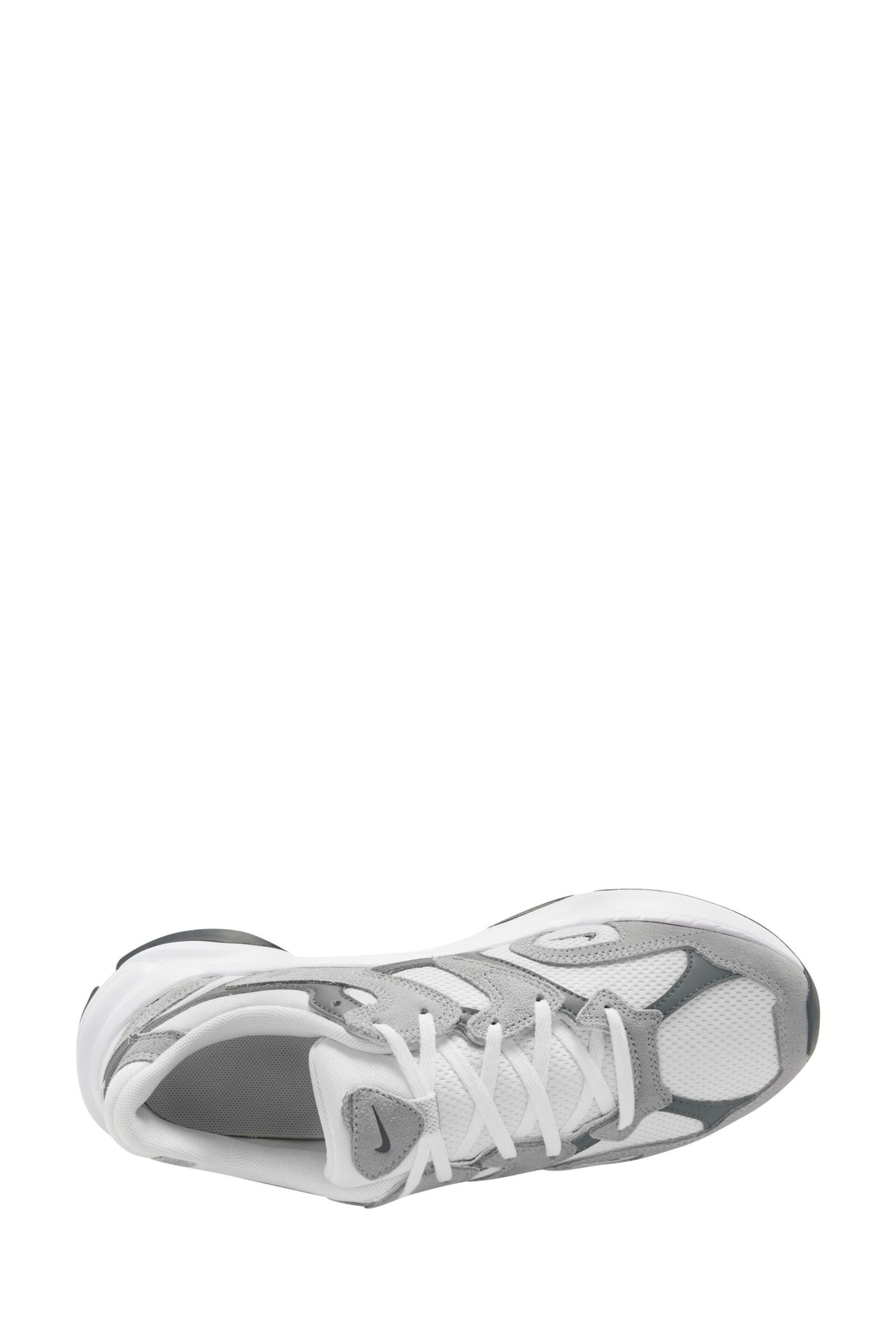 Nike Grey/White AL8 Running Trainers - Image 9 of 13