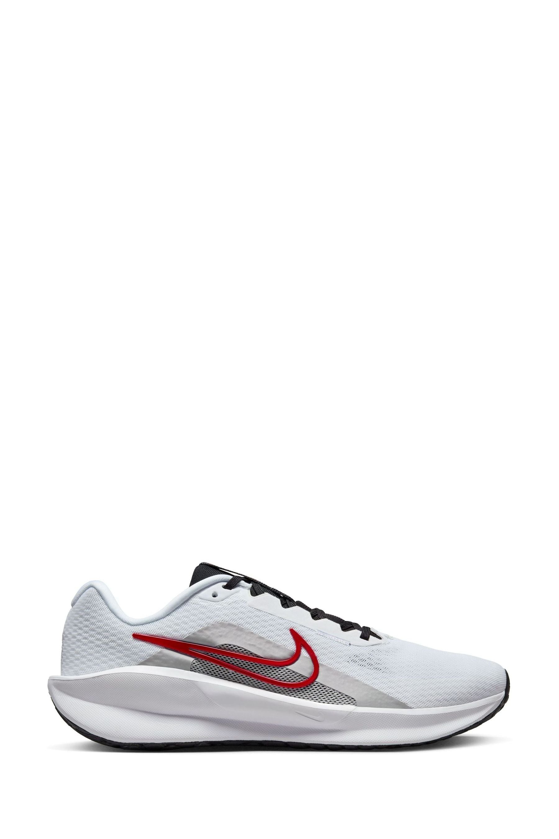 Buy Nike Red White Downshifter 13 Road Running Trainers from Next Luxembourg
