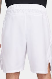 Nike White 9 Inch Court Victory Dri-FIT 9 inch Tennis Shorts - Image 2 of 6