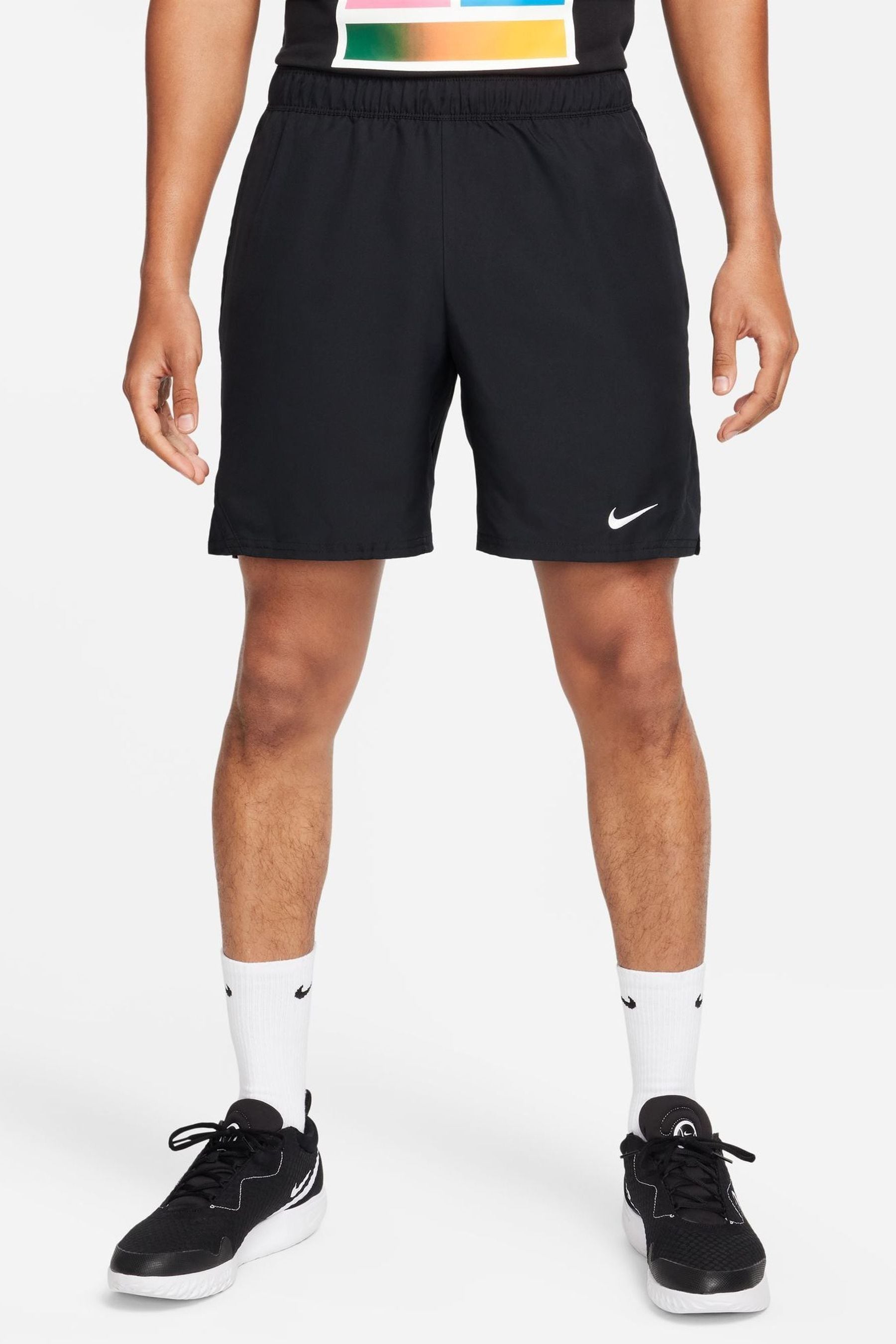 Buy Nike Black 7 Inch Court Victory Dri FIT 9 inch Tennis Shorts from Next Gibraltar