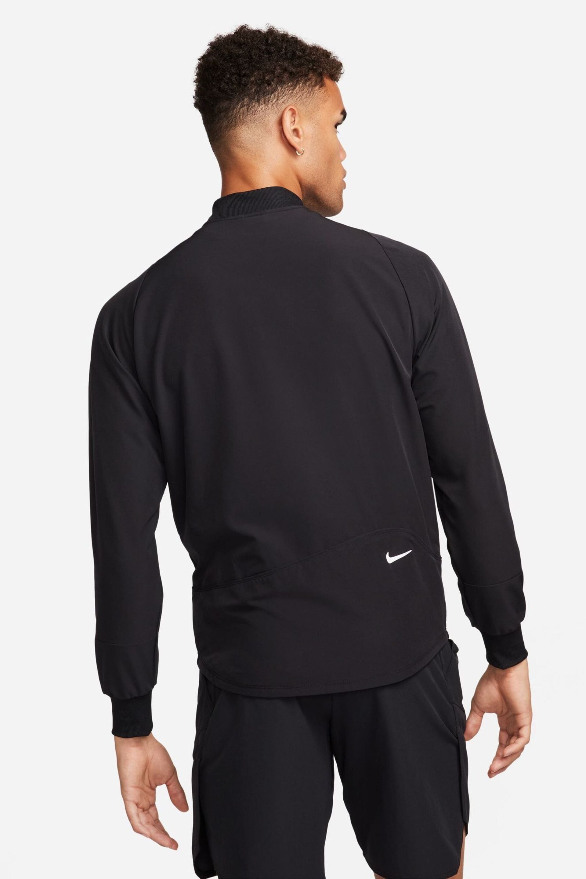 Nike Black Court Advantage Dri-FIT Tennis Jacket - Image 2 of 6