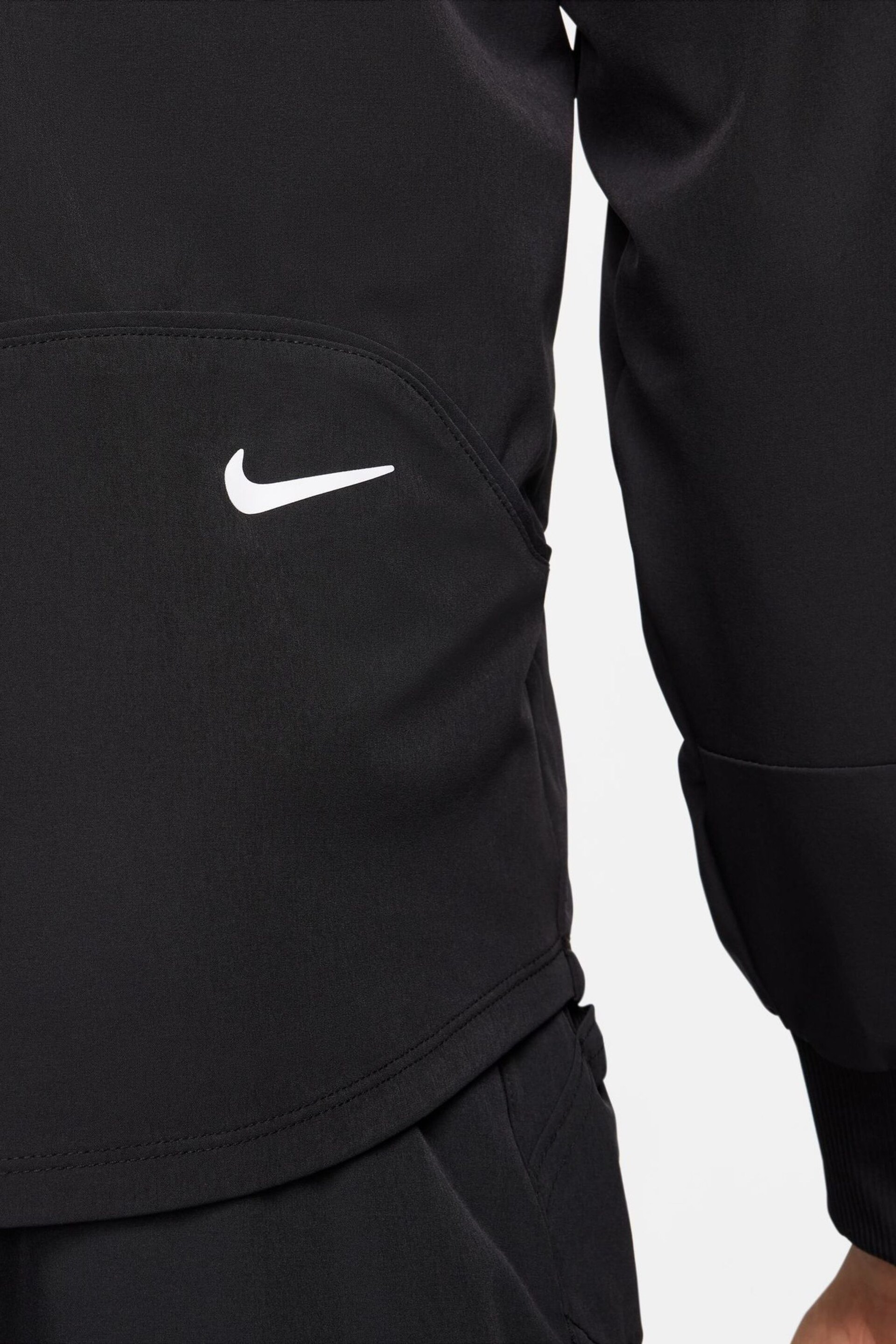 Nike Black Court Advantage Dri-FIT Tennis Jacket - Image 5 of 6