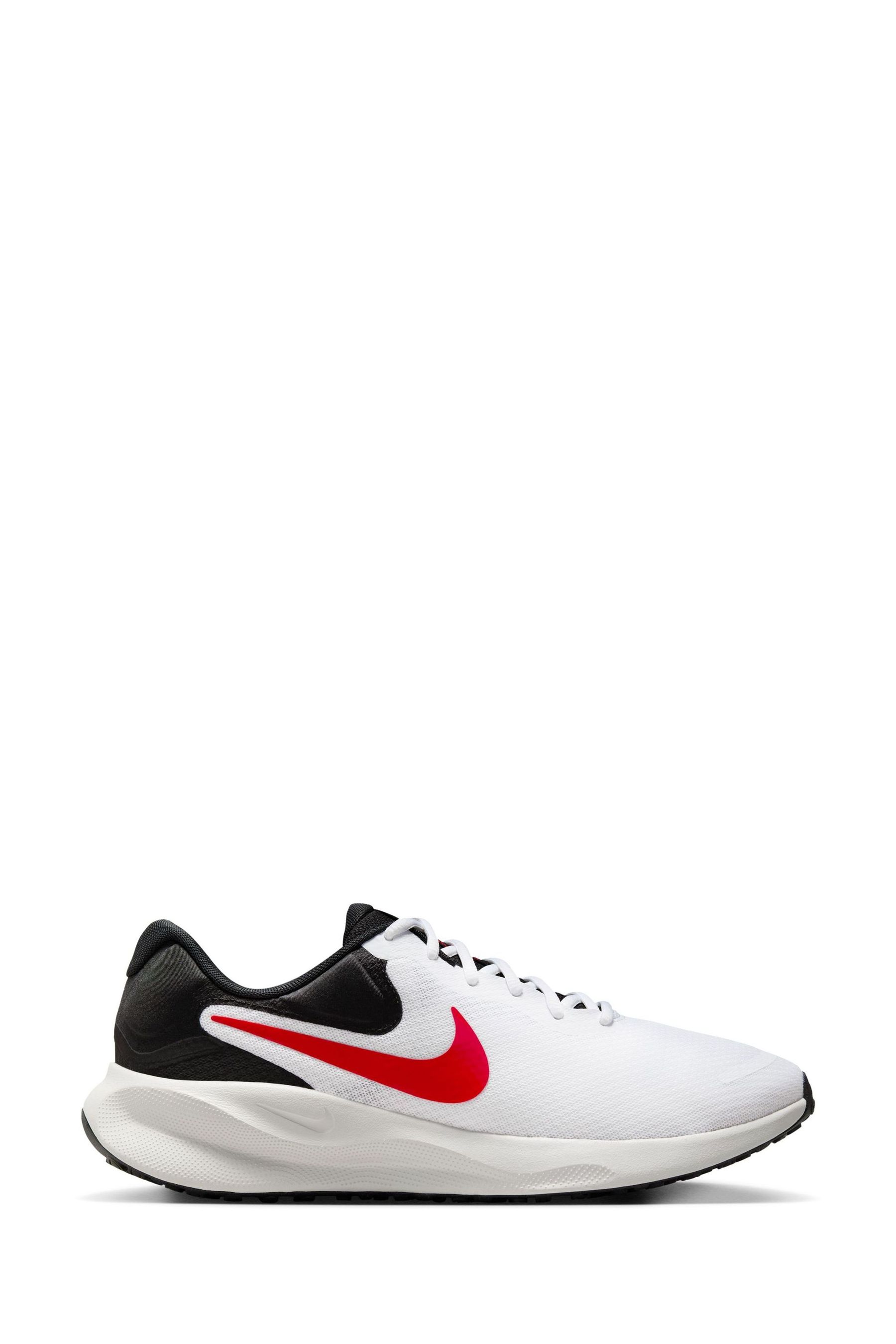Buy Nike Red White Revolution 7 Road Running Trainers from Next Luxembourg