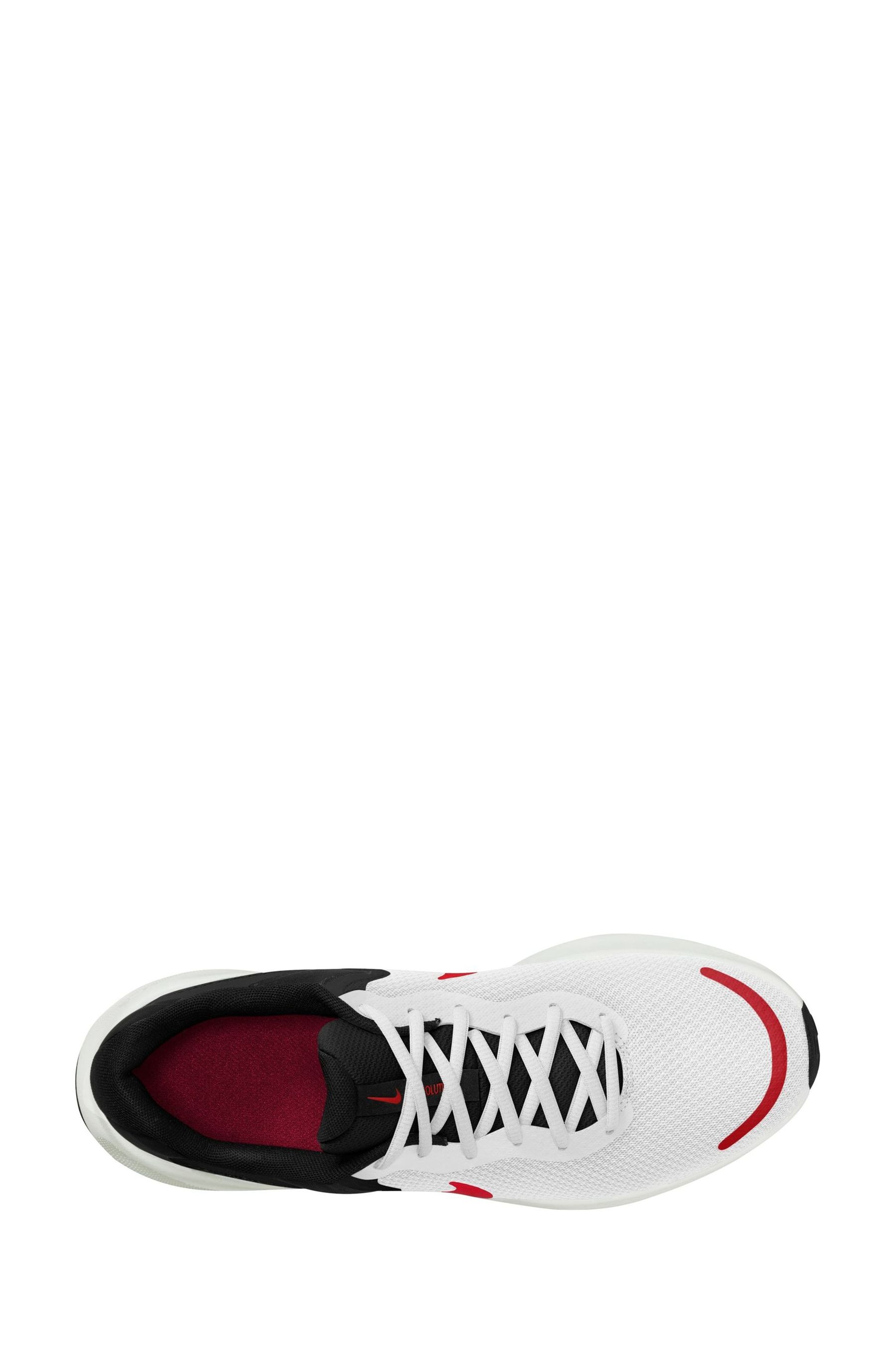 Buy Nike Red White Revolution 7 Road Running Trainers from Next Luxembourg