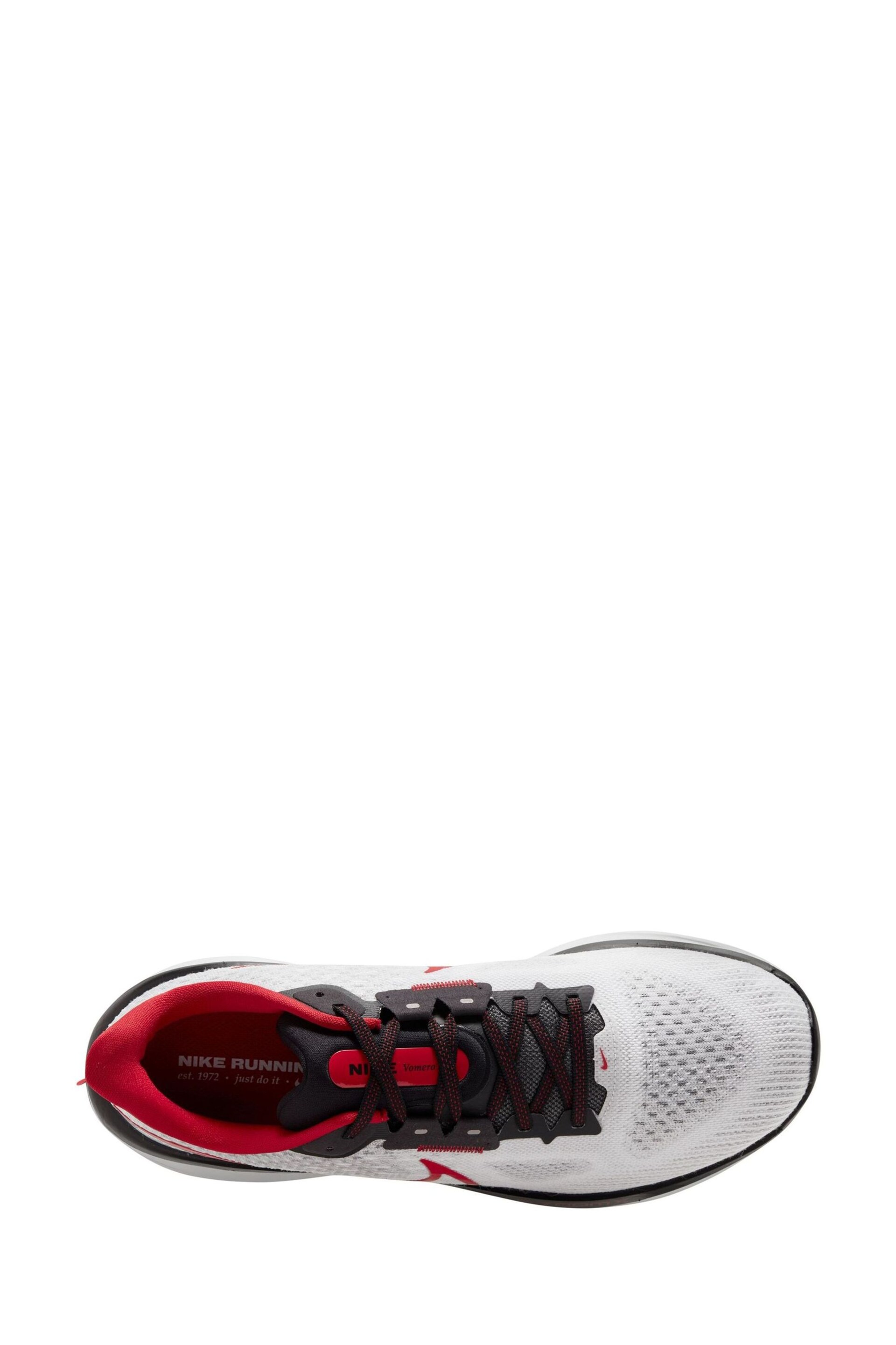 Nike Red/White Vomero 17 Road Running Trainers - Image 3 of 4