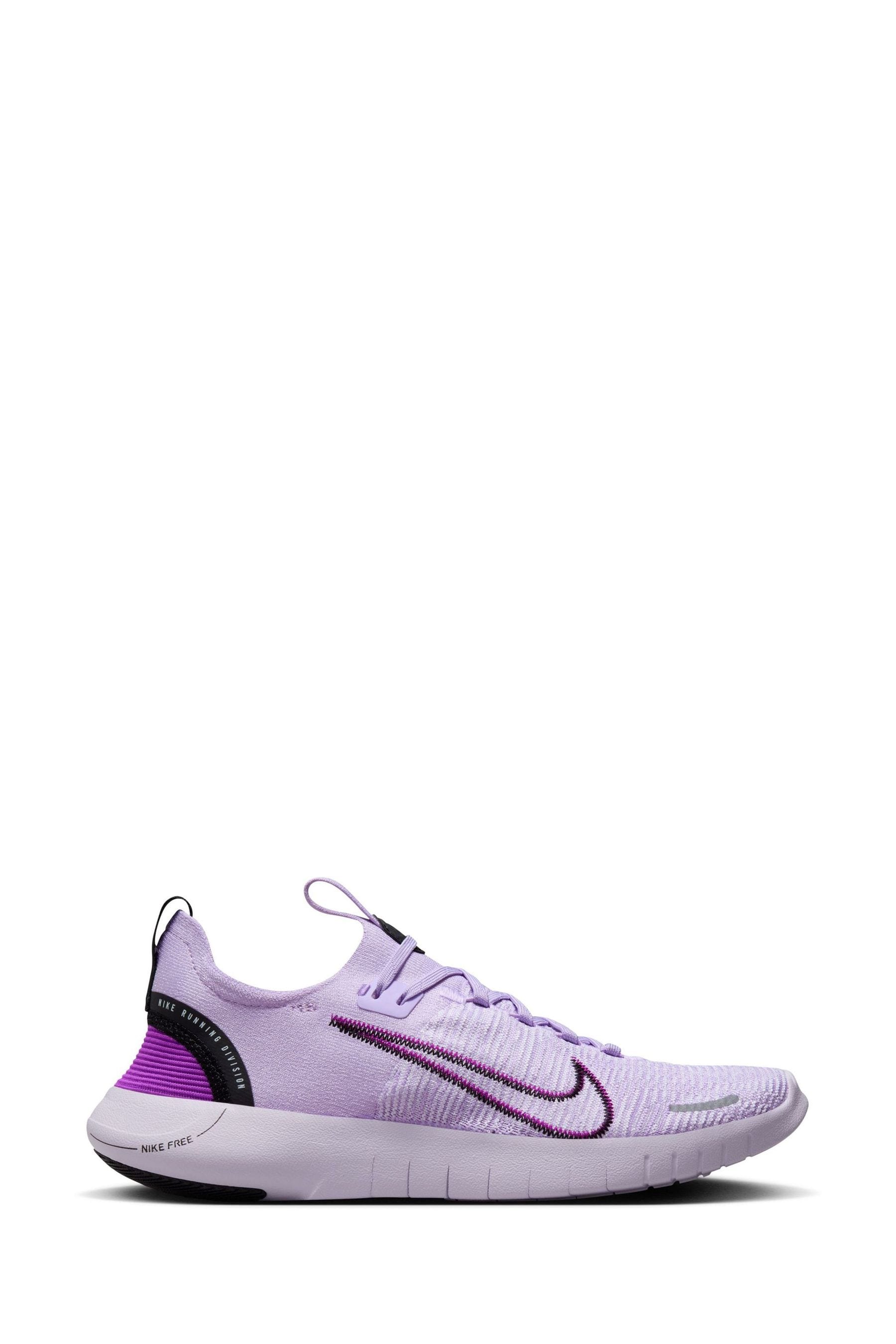 Nike free rn flyknit purple deals
