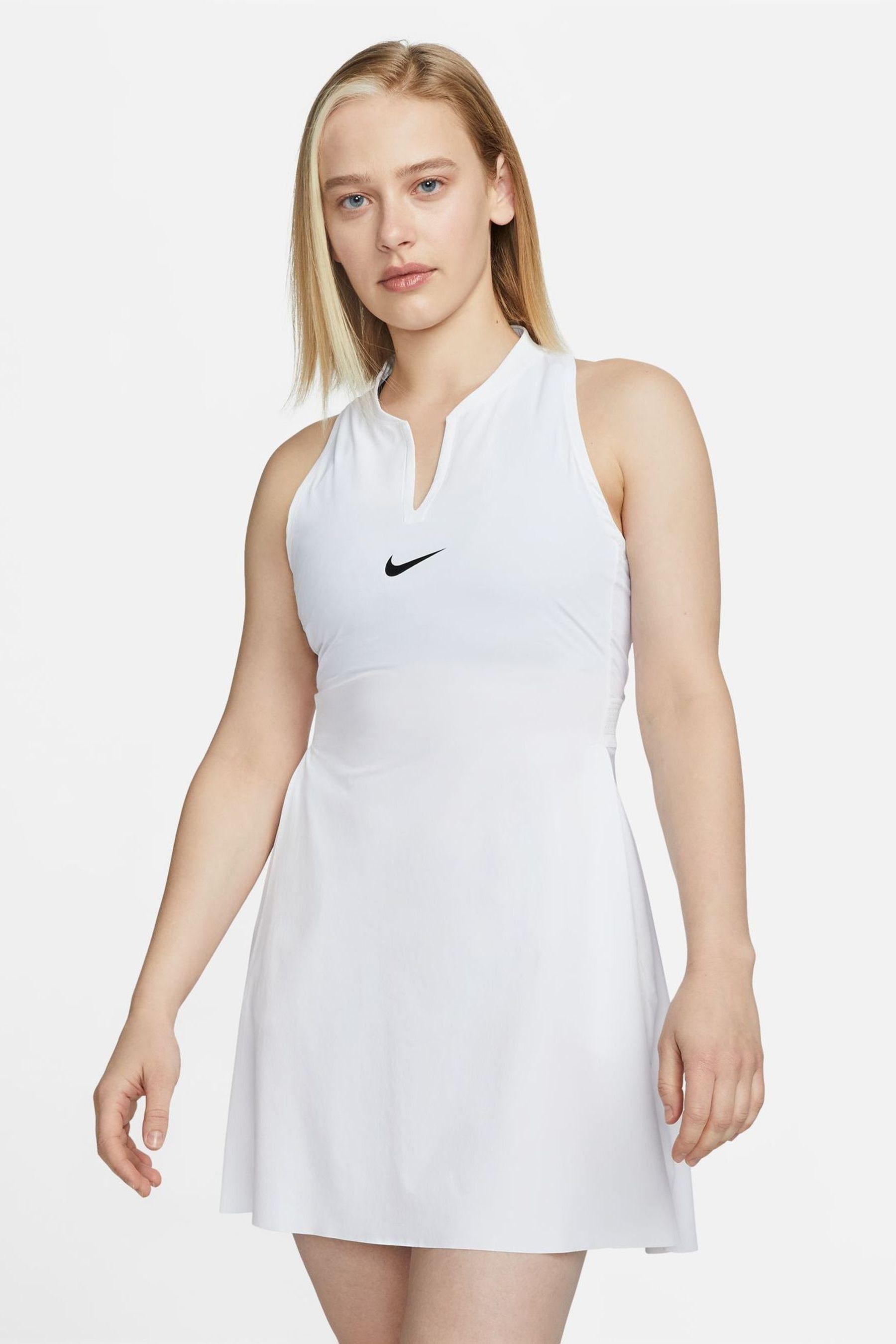 Buy Nike White Dri FIT Advantage Tennis Dress from the Next UK online shop